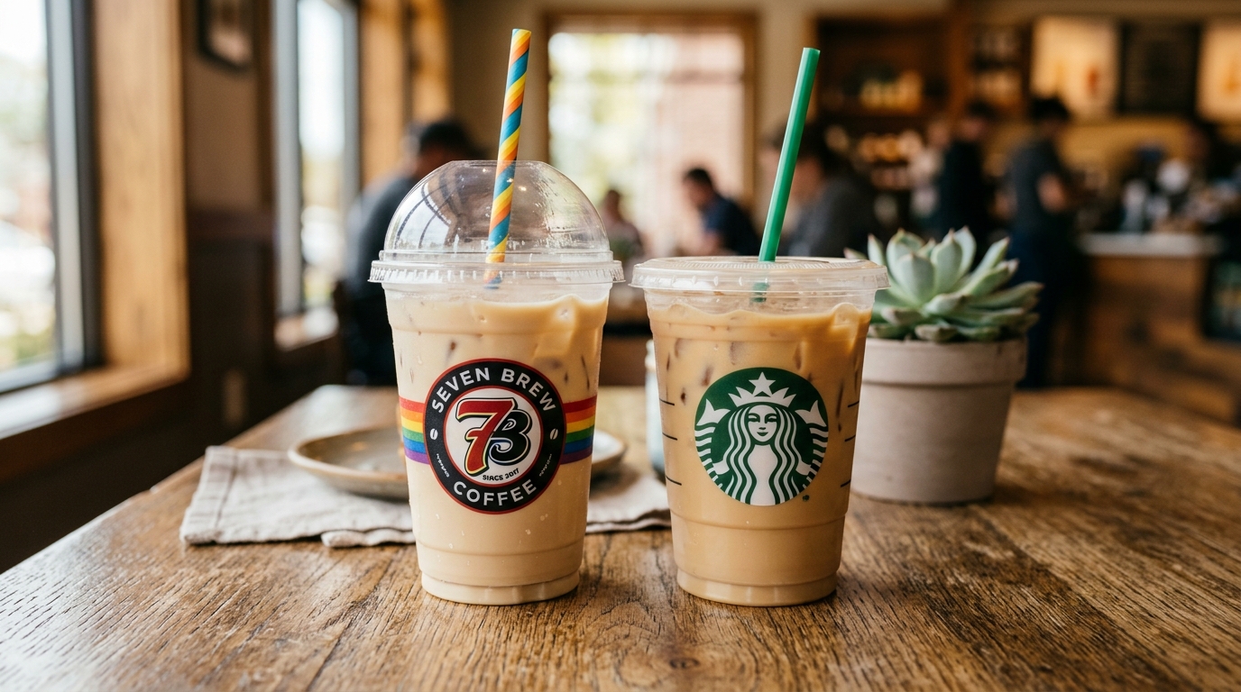 7 Brew vs Starbucks Comparison